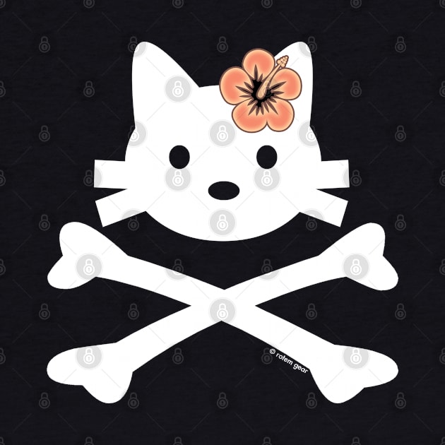 Kitty X-Bones Hawaii T-Shirt by jrotem